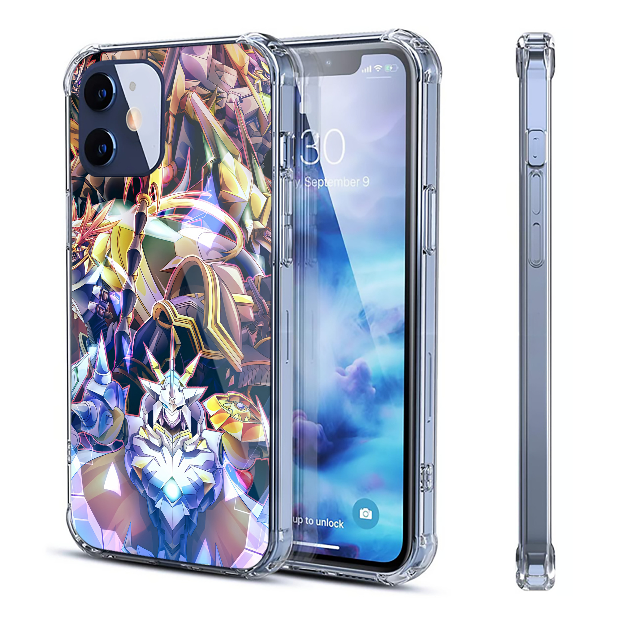 （画像用） Digimon デジタルモンスター/デジモン 【iPhone 12シリーズ対応】透明スマホケース（クリアソフトケース）